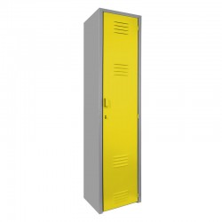 Locker metálico dual grande - 1 puerta amarillo